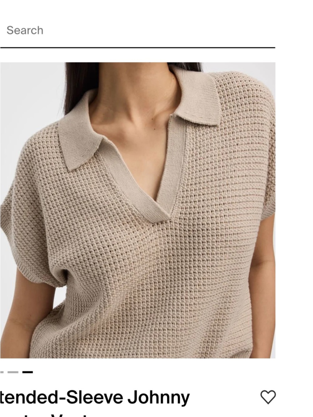 Reitmans Extended-Sleeve Johnny Sweater Vest